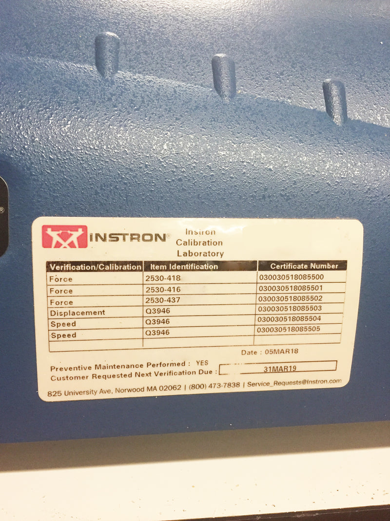 Instron 3365 Tensile Tester