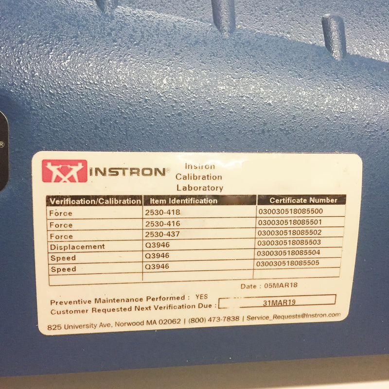 Instron 3365 Tensile Tester