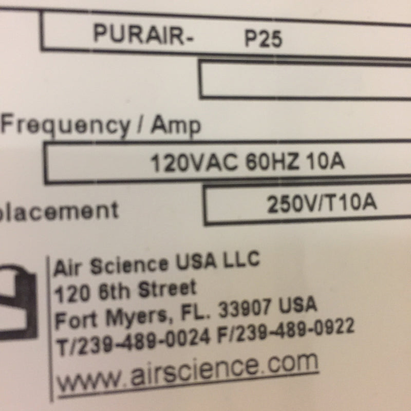 Air Science Purair P 25 Ductless Fume Hood