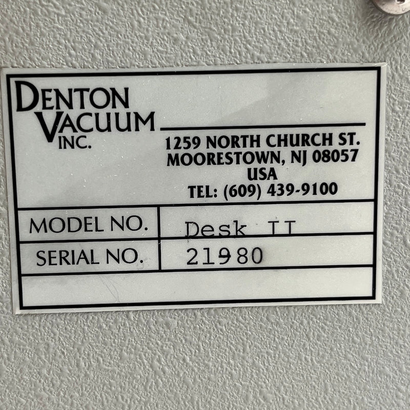 Denton Desk II Desktop Sputtering Unit