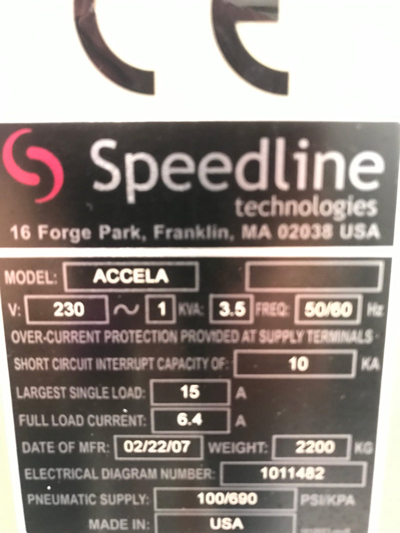 Speedline MPM Accela Screen Printer