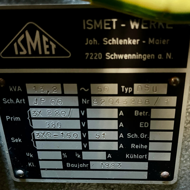 IBM ER 082 Z (155/45) Industrial Power Transformer / Variable AC Power Supply Cabinet