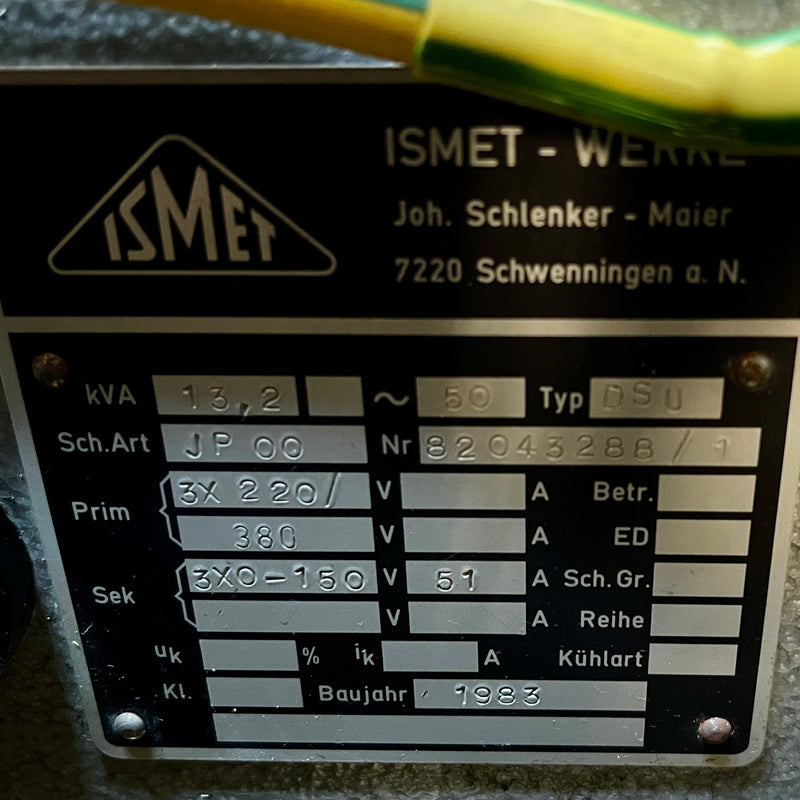 IBM ER 082 Z (155/45) Industrial Power Transformer / Variable AC Power Supply Cabinet