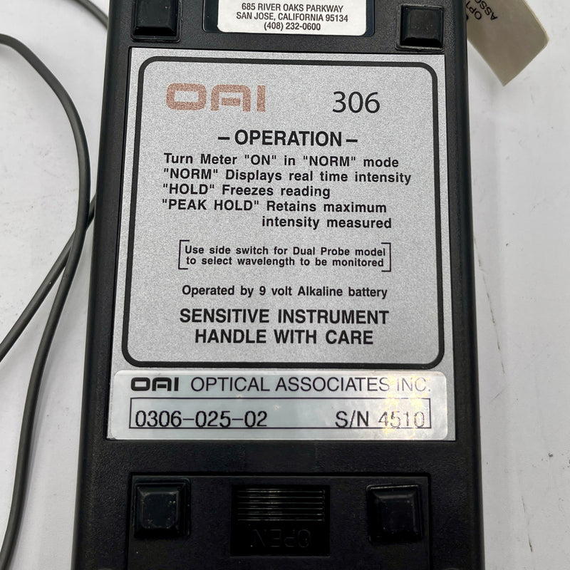 OAI 306 U.V. Powermeter