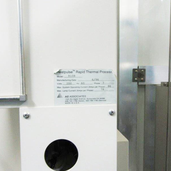 AG Associates 8108 RTP System (Rapid Thermal Process)