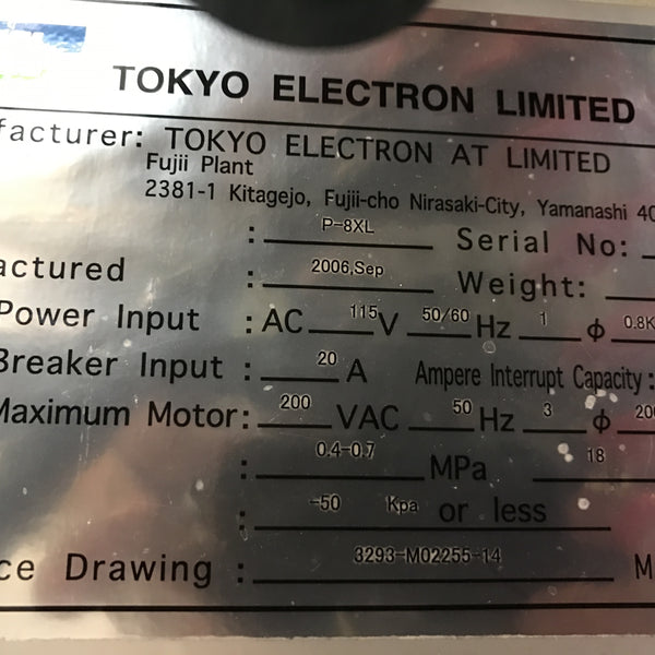 Tel P 8 XL Automatic Wafer Prober