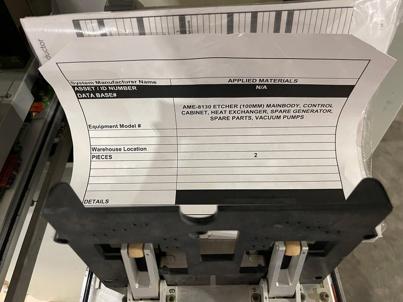 Applied Materials AME 8130 Etcher