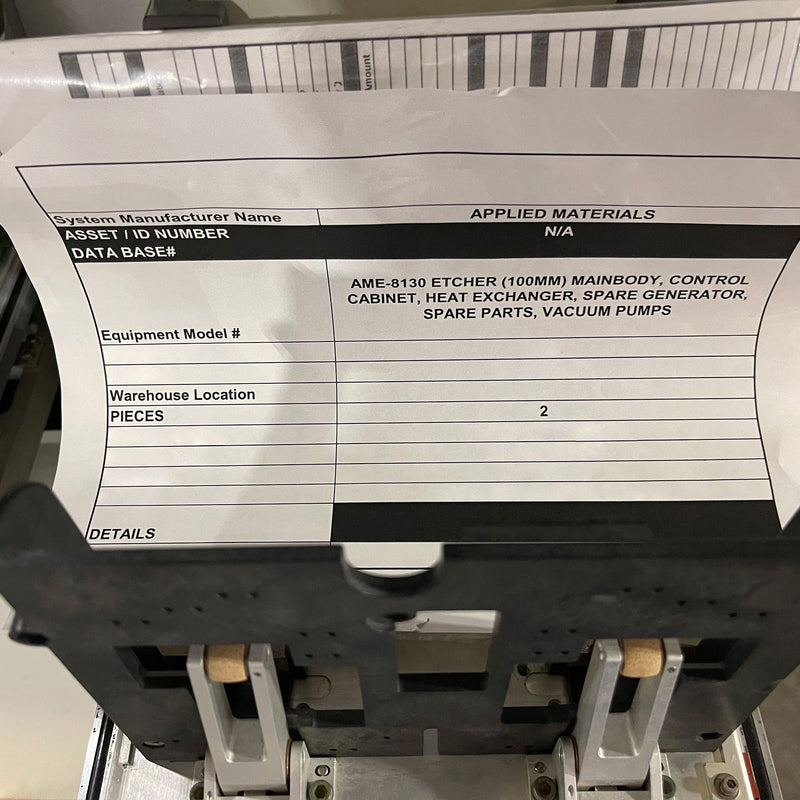 Applied Materials AME 8130 Etcher