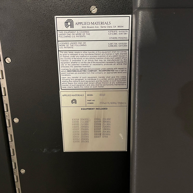 Applied Materials AME 8130 Etcher