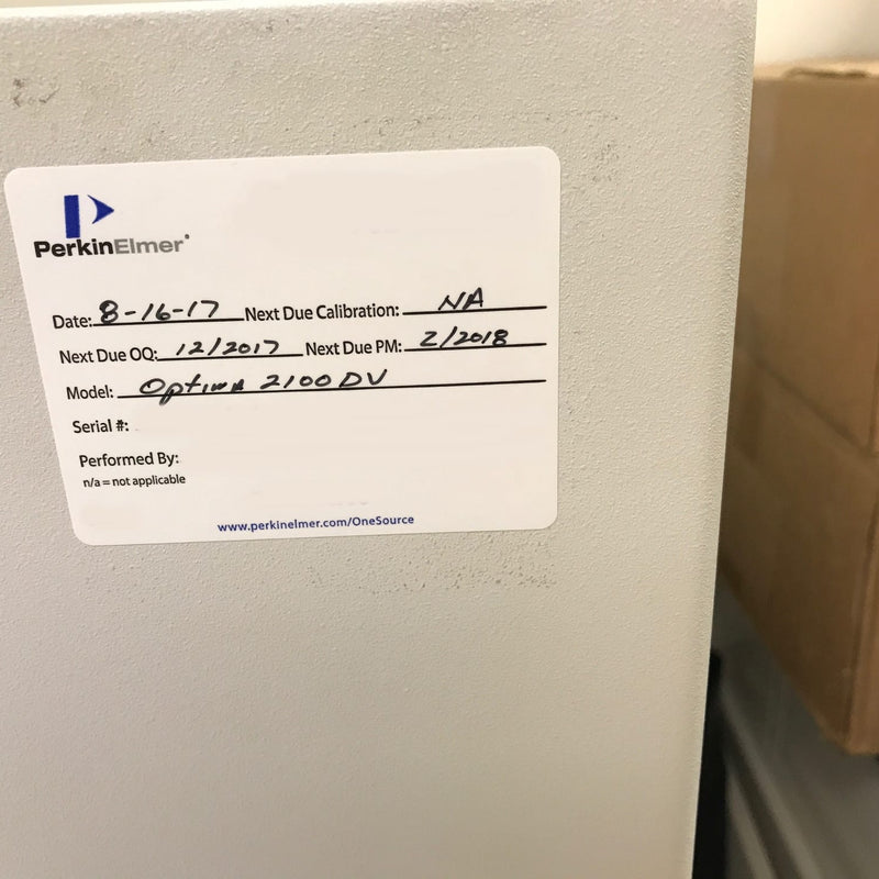 Perkin Elmer 2100 ICP-OES (Optical Emission Spectrometer)