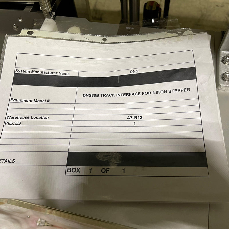 SCREEN / DNS DNS 80 B Track Interface for Nikon Stepper