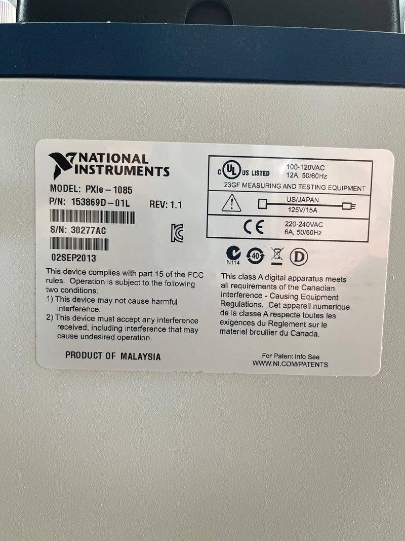National Instruments PXIe 1085