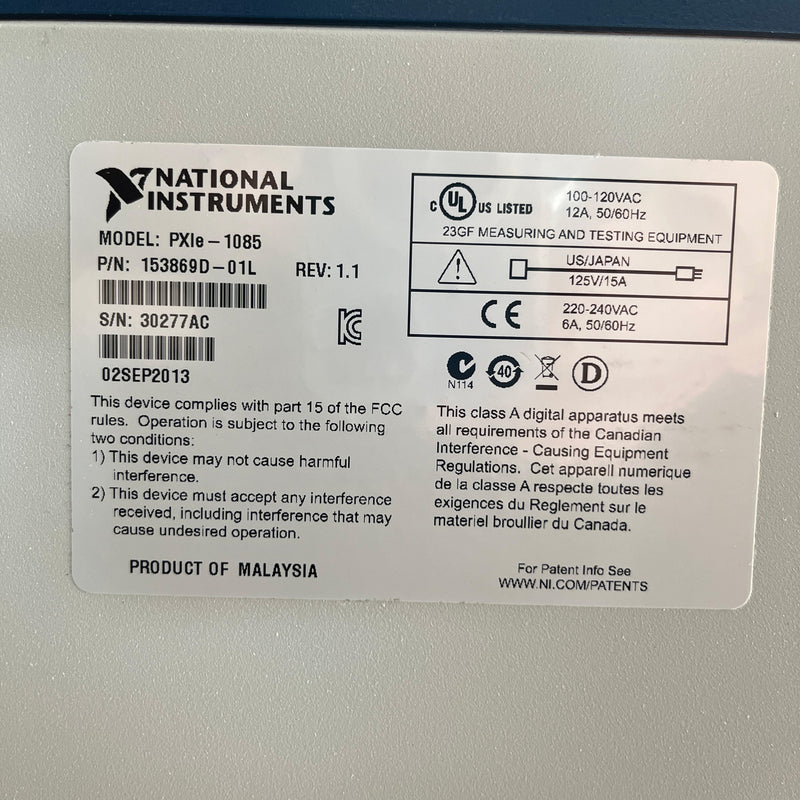 National Instruments PXIe 1085