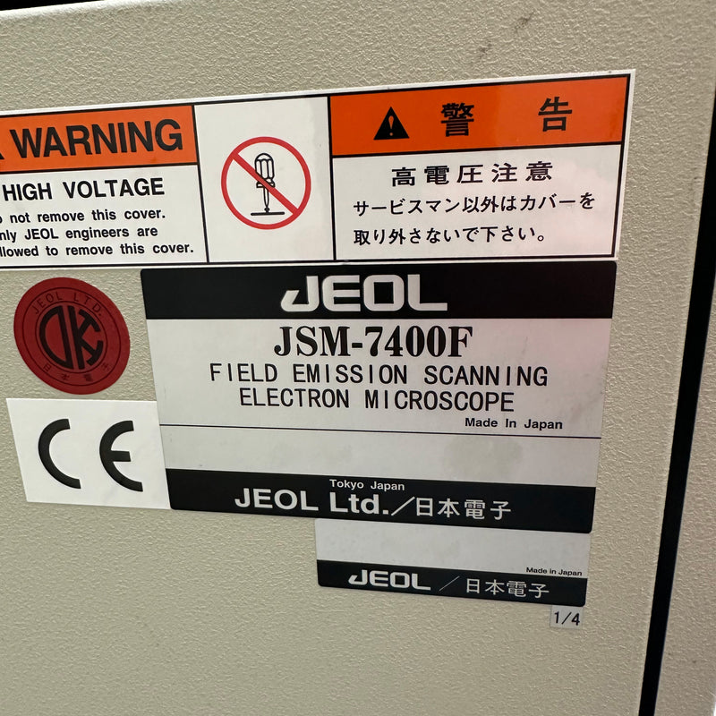 Jeol JSM 7400 F FE-SEM (Field Emission Scanning Electron Microscope)