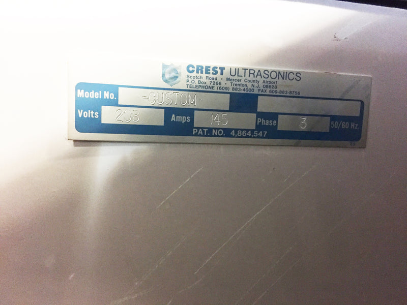 Crest Ultrasonics Tru-Sweep Genesis Cleaning system