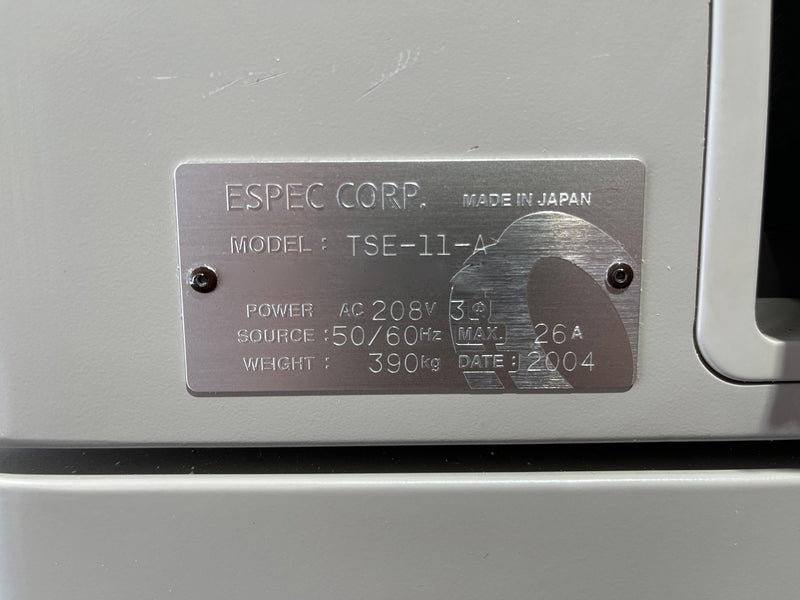 ESPEC TSE 11 A Thermal Shock Chamber