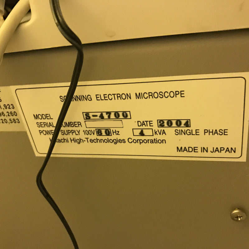 Hitachi S 4700 SEM (Scanning Electron Microscope)