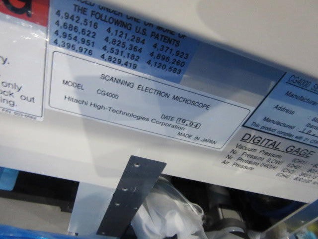Hitachi CG 4000 CD-SEM (Critical Dimension Scanning Electron Microscope)