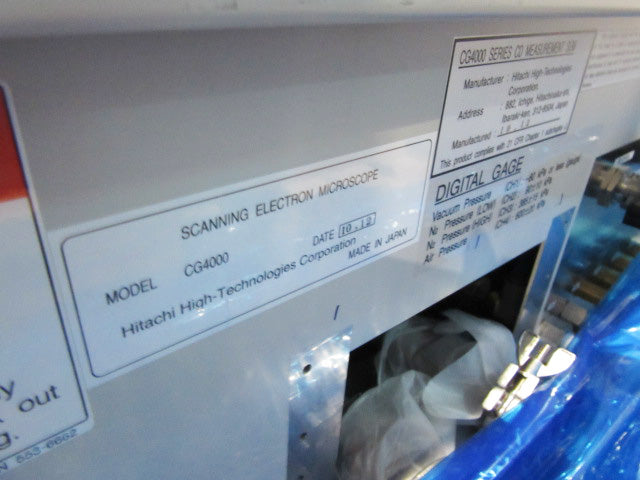 Hitachi CG 4000 CD-SEM (Critical Dimension Scanning Electron Microscope)