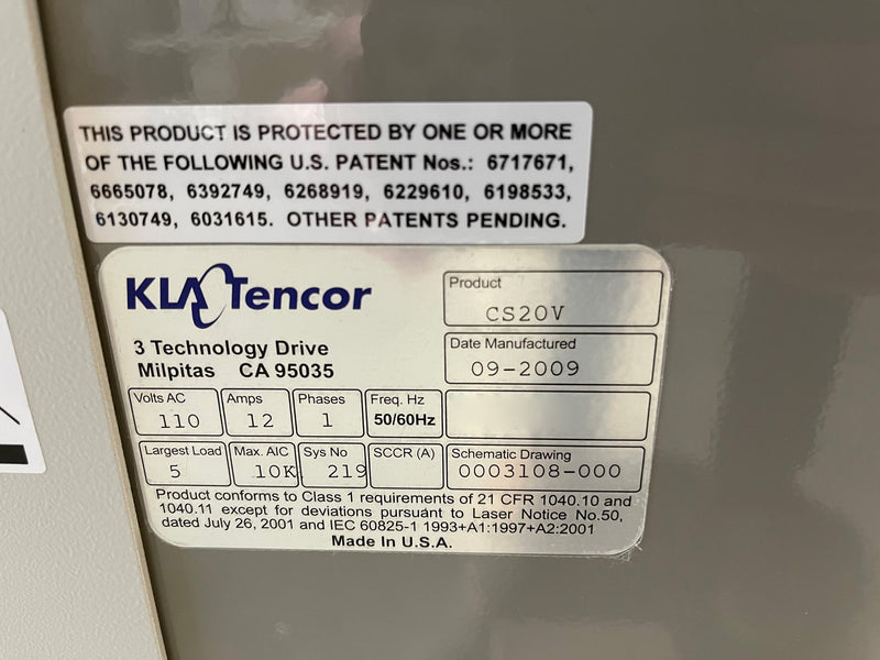 KLA Candela CS 20 V Surface Analyzer