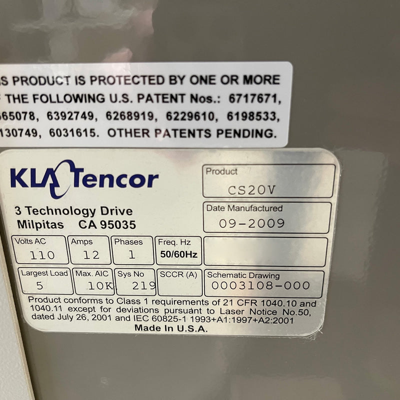KLA Candela CS 20 V Surface Analyzer