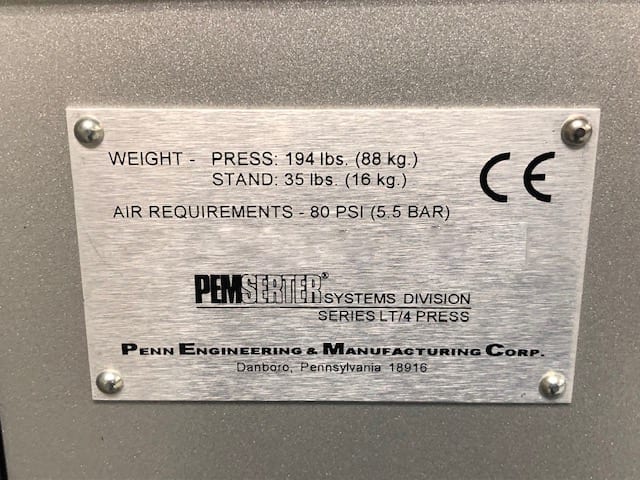 Pemserter Series LT/4 Press