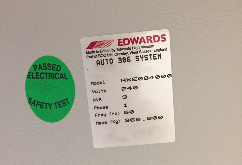 Edwards Auto 306 NXE 084000 Thermal Evaporator