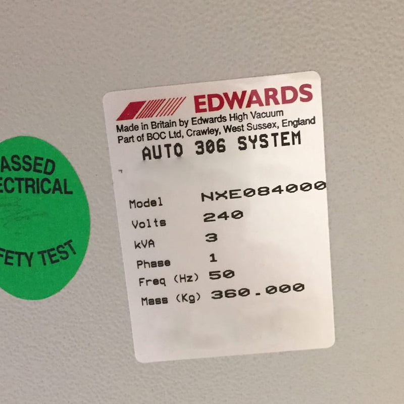 Edwards Auto 306 NXE 084000 Thermal Evaporator