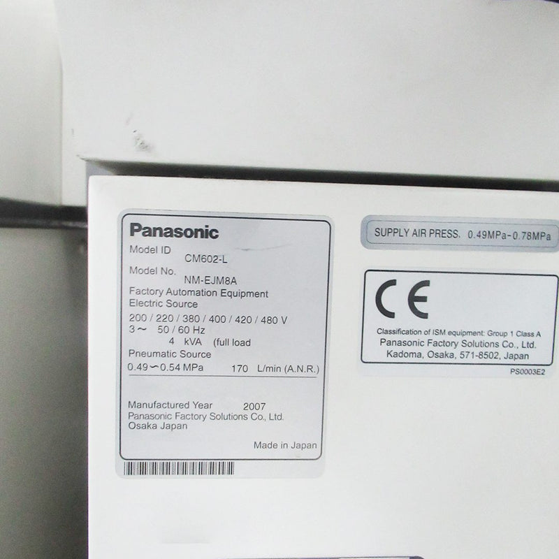 Panasonic CM 602 Pick and Place