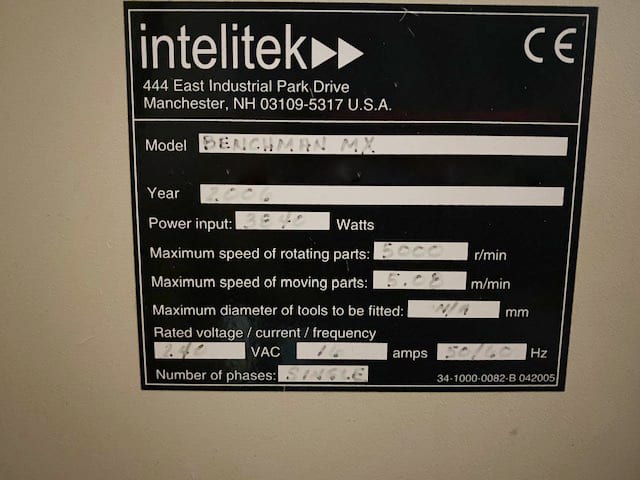 Intelitek MX Benchman Mill