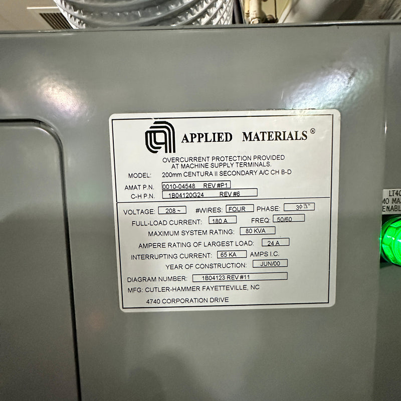 Applied Materials Centura II DPS (Decoupled Plasma Source)
