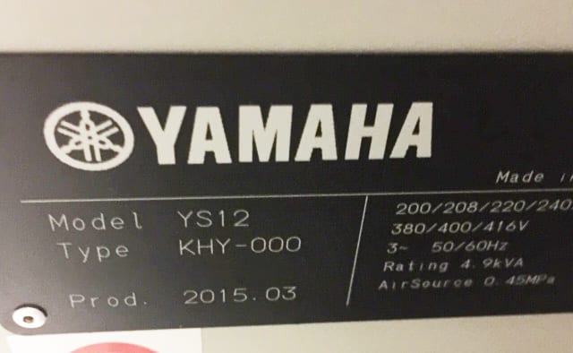 Yamaha YS 12 Pick and Place