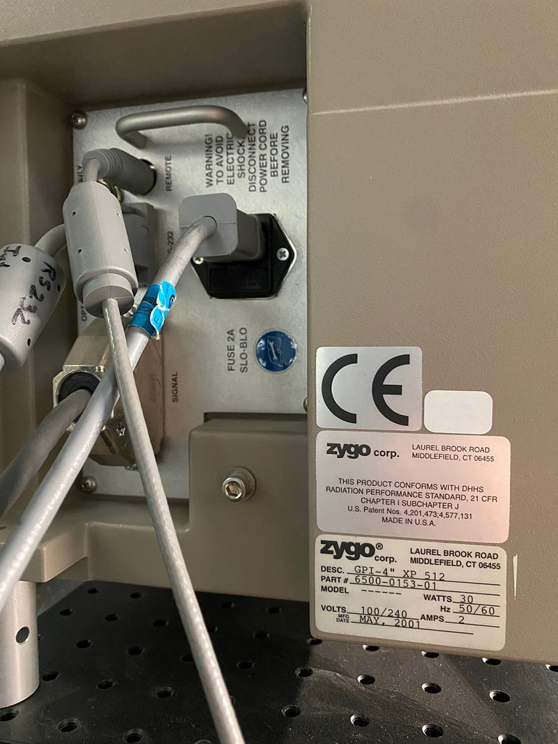 Zygo GPI 4'' XP 512 Interferometer