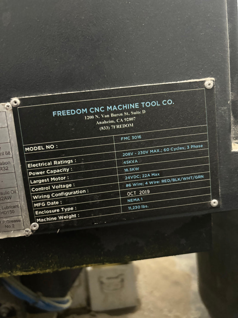 Freedom FMC 3016 CNC