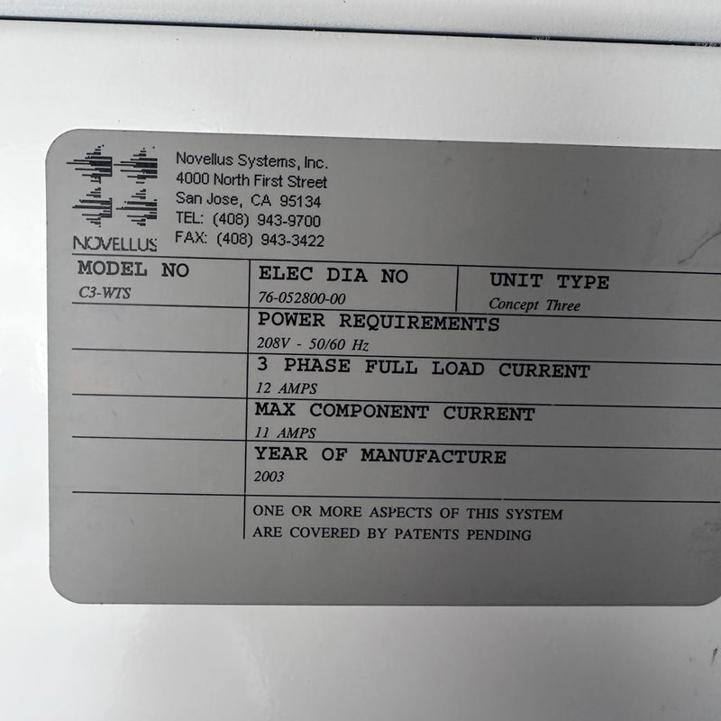 Lam / Novellus Concept Three Altus Etcher