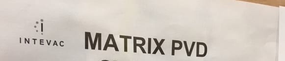 Intevac Matrix PVD (Physical Vapor Deposition)