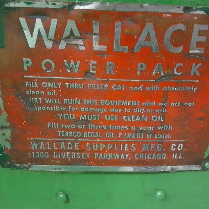 Wallace Hydraulic Driven Pipe Bender