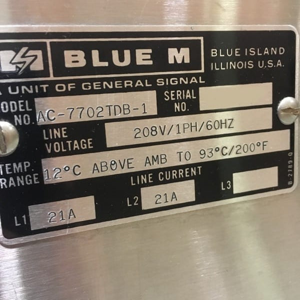 Blue M AC-7702 TDB-1 Environmental Chamber