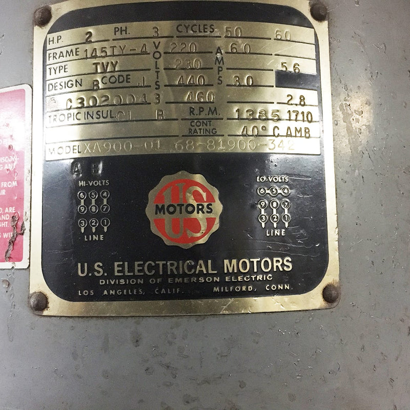 US Electrical Motors XA 900-01 Lathe