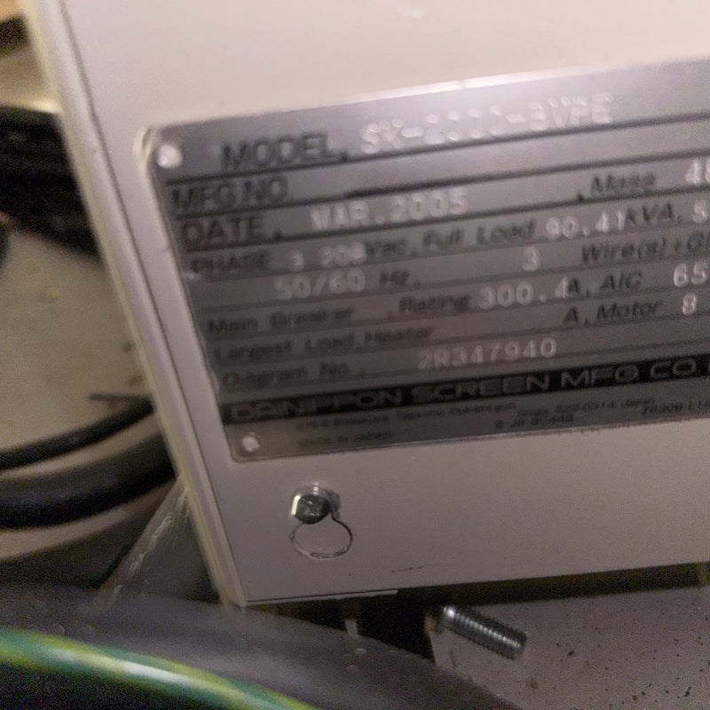 SCREEN / DNS SK 2000 Coater / Developer