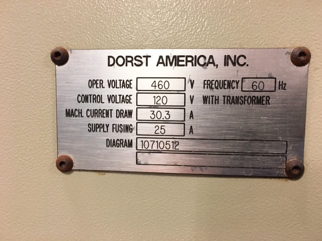 Dorst TPA 15 / 3 Powder Press