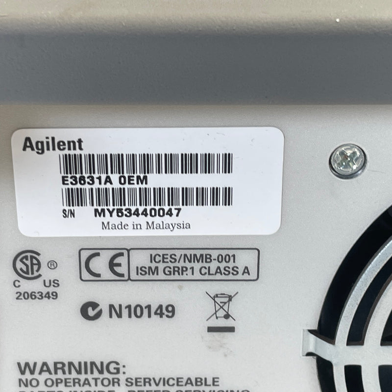 Agilent E 3631 A DC Power Supply