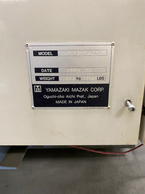 Yamazaki Mazak Mazatech V 655 80 Vertical Machining