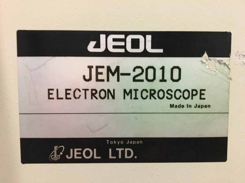 Jeol JEM 2010 Electron Microscope