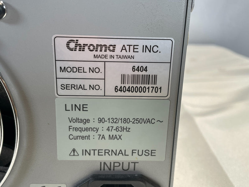 Chroma 6404 Programmable AC Source