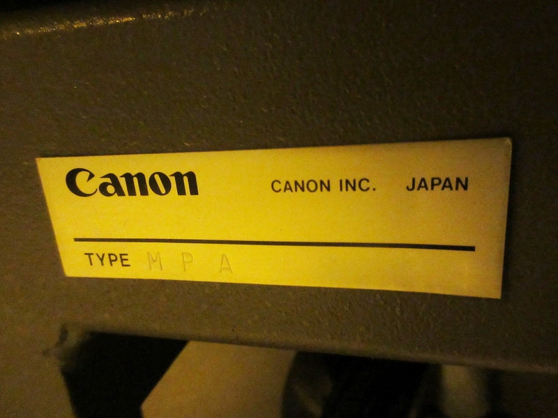 Canon MPA 600 FA Mask Aligner