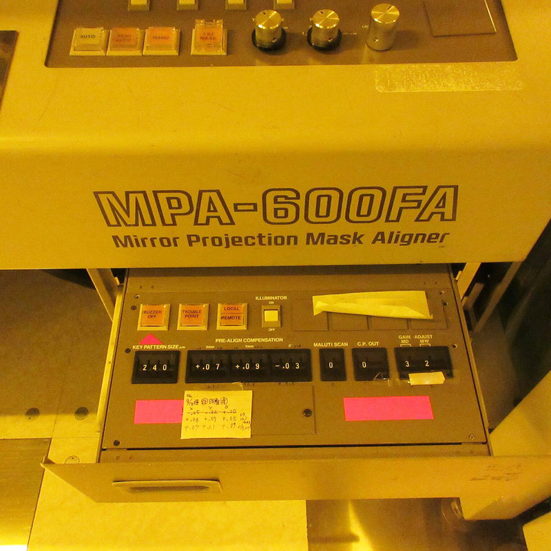 Canon MPA 600 FA Mask Aligner