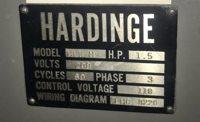 Hardinge HLV-H Lathe