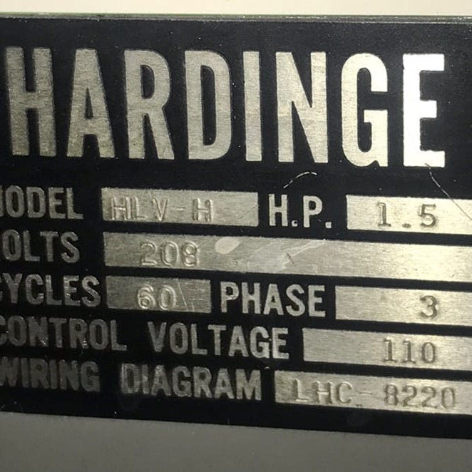 Hardinge HLV-H Lathe