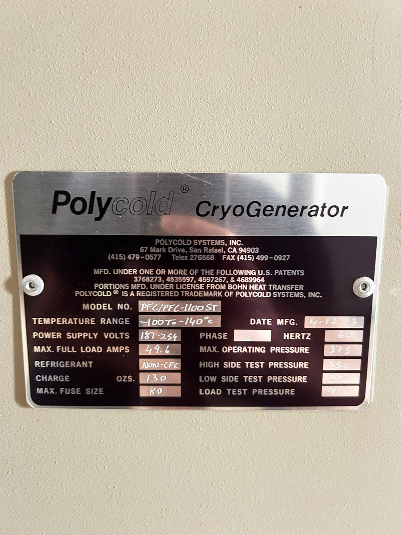 Polycold PFC 1100 ST Cryochiller